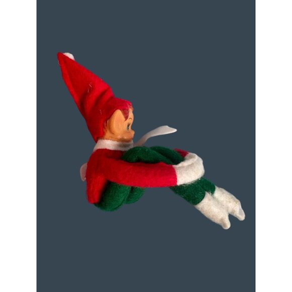 Vintage Midcentury Kneehugger Elf With Rubber Face & Felt Body - Picture 4 of 7